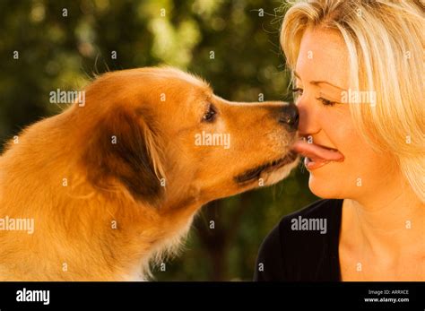 girls kissing dogs|Dog Kisses: Woman French Kisses Big Dog